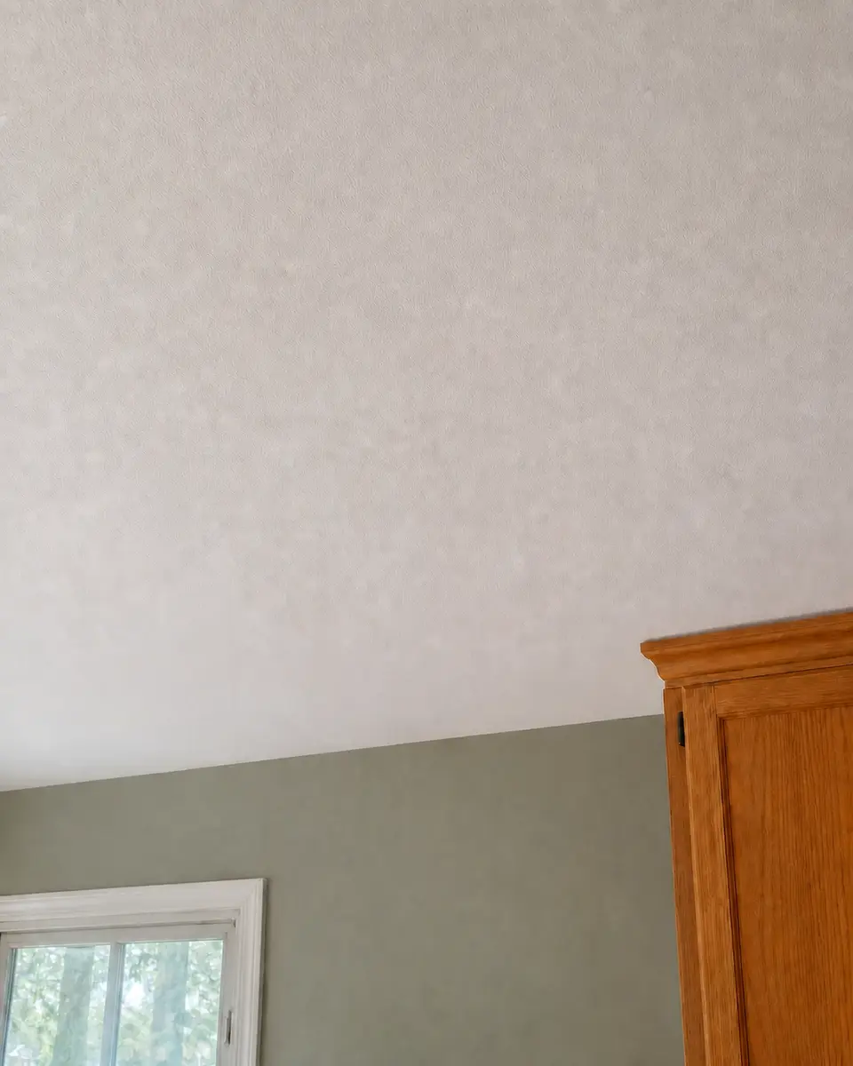 Finished ceiling after the repair